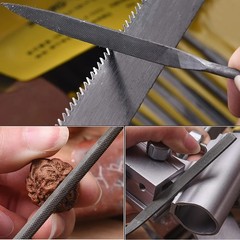 6Pcs Metal Needle File Set – Small Hardened Carbon Steel Mini Hand Files, Precis