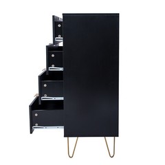 4 Drawers Chest Of Dresser Storage Tower Wood Cabinet Modern Bedroom Organizer