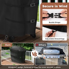 Grill Cover 48 Inch for Weber Spirit 200 Series, 600D BBQ Cover for Weber Gri…