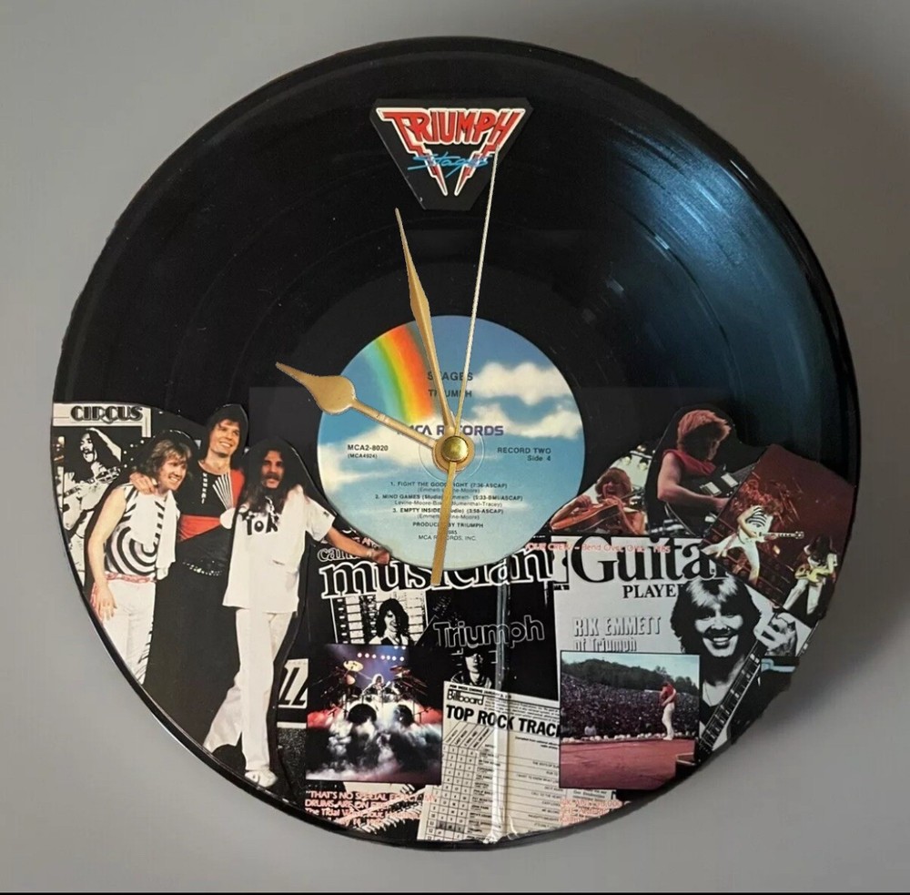 Triumph: Stages (2) – Vinyl Record Wall Art/Clock