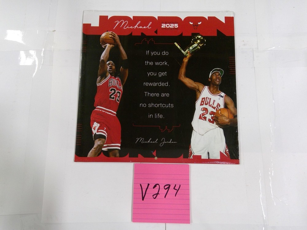 Michael Jordan 2025 Wall Calendar 16-Month DateWorks NBA Basketball Sealed New