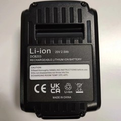 DCB202 20V Battery For DeWalt Max 2.0Ah Lithium Ion Li-Ion 20 Volt DCB201 DCB203