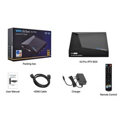 We2USat K3 PRO Android 10 TV Box 4GB+32GB | 6K UHD Streaming | WiFi 6