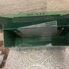 Juliette Gordon Low Birthplace Mailbox Green Tin Eagle Girl Scouts Collectible