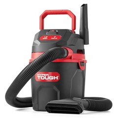 Hyper Tough 1.5 Gal 2HP Wet Dry Vacuum Cleaner Black