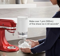 Kitchenaid Shaved Ice Attachment with 8 Molds & Stainless Steel Blade