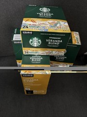96 ct Starbucks K-Cup Coffee Pods Blonde Roast Veranda Blend Keurig LOT Light