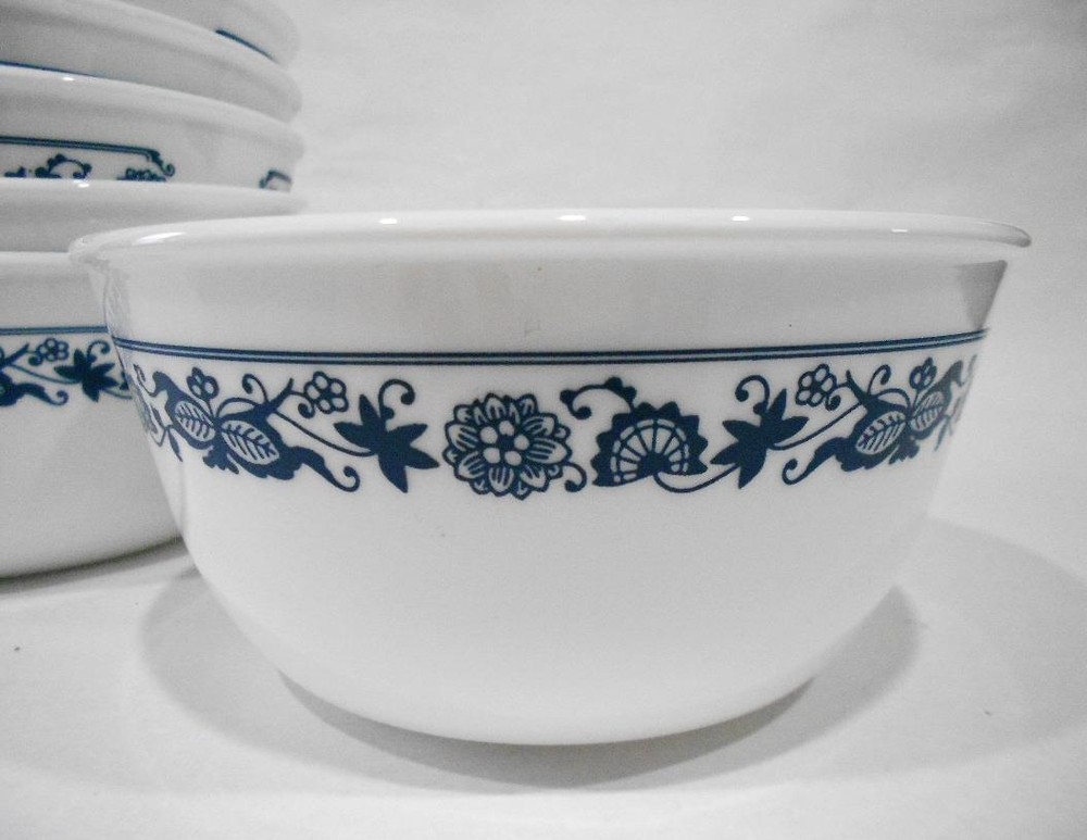 ❤️ NRM 1 Corelle OLD TOWN BLUE 28-oz SOUP CEREAL Super Chili BOWL Navy