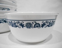 ❤️ NRM 1 Corelle OLD TOWN BLUE 28-oz SOUP CEREAL Super Chili BOWL Navy