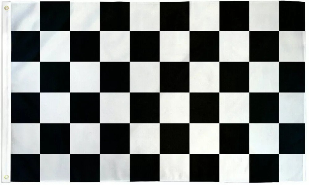 CHECKERED FLAG 3 x 5 Feet NASCAR RACING BLACK WHITE-ON SALE FREE SHIPPING