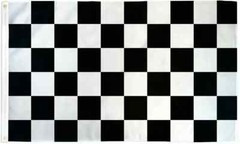 CHECKERED FLAG 3 x 5 Feet NASCAR RACING BLACK WHITE-ON SALE FREE SHIPPING
