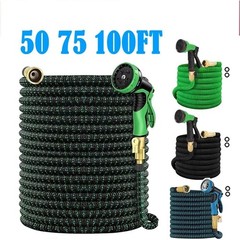 50FT 100FT 4X Stronger Deluxe Heavy Duty Expandable Flexible Garden Water Hose
