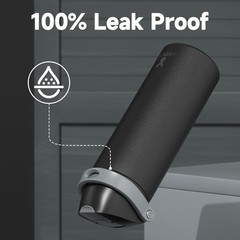 24 oz Insulated Water Bottle for Sports: Stainless Steel Water Bottle with 2-…