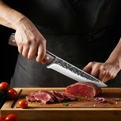 3 Pcs Boning Knives Set Butcher Knife Slaughter Knife High Carbon Steel Cleaver