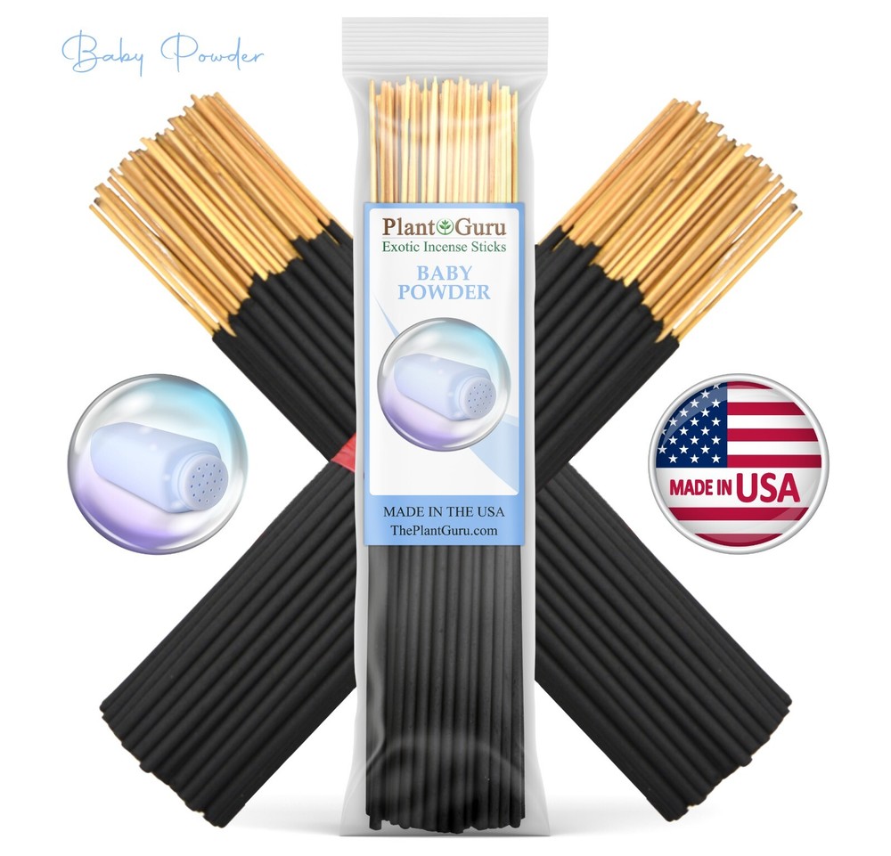 BABY POWDER Incense Sticks 7″ Bulk Pack Wholesale Hand Dipped Lot