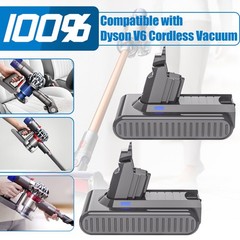 9.5Ah For Dyson V6/V7/V8 Battery DC58 SV10 SV11 Animal Absolute Li-Ion Battery