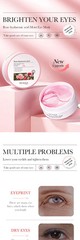 BIOAQUA Rose & Hyaluronic Acid Eye Patches | Travel Size Dark Circles Mask