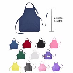 Aprons Commercial Restaurant Home Residential Bib Spun Poly Cotton – 3 Pockets