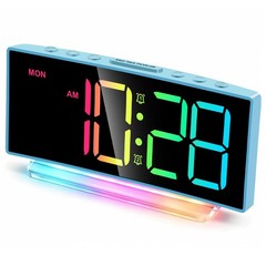 Loud Alarm Clock for Heavy Sleepers Adults,Kids,Teens,Digital Desk Clock with…