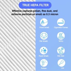 Nisipra AP03 Replacement HEPA Filter for Conair Portable Small Air Purifier, 8pk