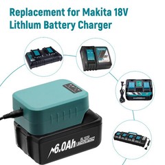 18V Charger For Makita Lithium-Ion Battery BL1830 BL1840 BL1850 BL1860 194205-3