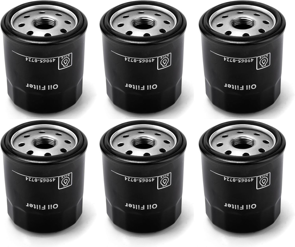 （6 PACK）49065-0724 Oil Filter Replacement for Kawasaki 49065-7010,Compatible wit