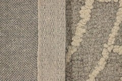 Modern Spiral Design Rug 5×7 Hand-Tufted Wool in Soft Grey Tones for Any Room