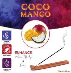 COCO MANGO Incense Sticks 7″ Bulk Pack Wholesale Hand Dipped Lot