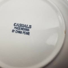 Apple Blossom Casuals China Pearl (4) Dinner 10.25″ and (4) Salad Plates 7.75″