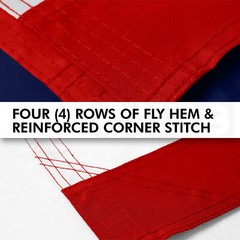 American Flag 4×6 Ft, Made From 210D Polyester, Embroidered Stars, Sewn Stripes