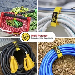 Hook and Loop Strap 12″ Yellow Wrap-It Storage for Boat Rope, Hose, Cable & more