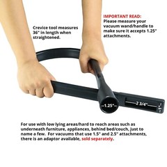 Flexible 36″ Crevice Tool Attachment for Shop Vac Vacuum Cleaners 32-1832-67