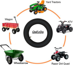 3.25/3.00-8 Wheelbarrow Tire and Inner Tube (1 Set) by Air Filled 4PR and ma…