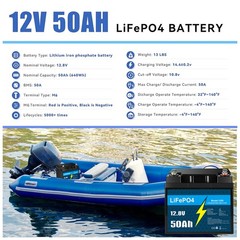 2 Pack KUNLUN Lithium Battery Lifepo4 12V 50Ah Solar Batteries for Deep Cycle RV