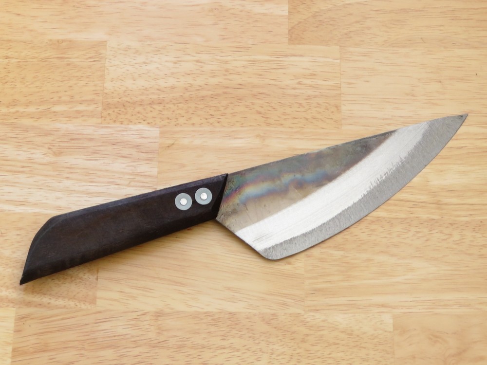 Crude – Asian Carbon Steel Boning Chef Kitchen Knife, Sharp, 7 Inch, Hand Made