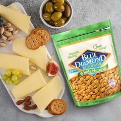 Blue Diamond Whole, Raw, Natural Almonds, 25 Oz