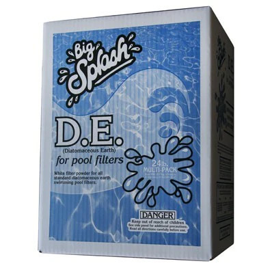 Splash D.E. Filter Powder 24lb Box 4 x 6lb Bags Swimming Pool DE Media