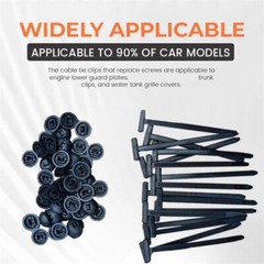 200PCS-Universal Cable Tie Buckle, Heavy Duty Self-Locking Nylon Zip Ties Holder