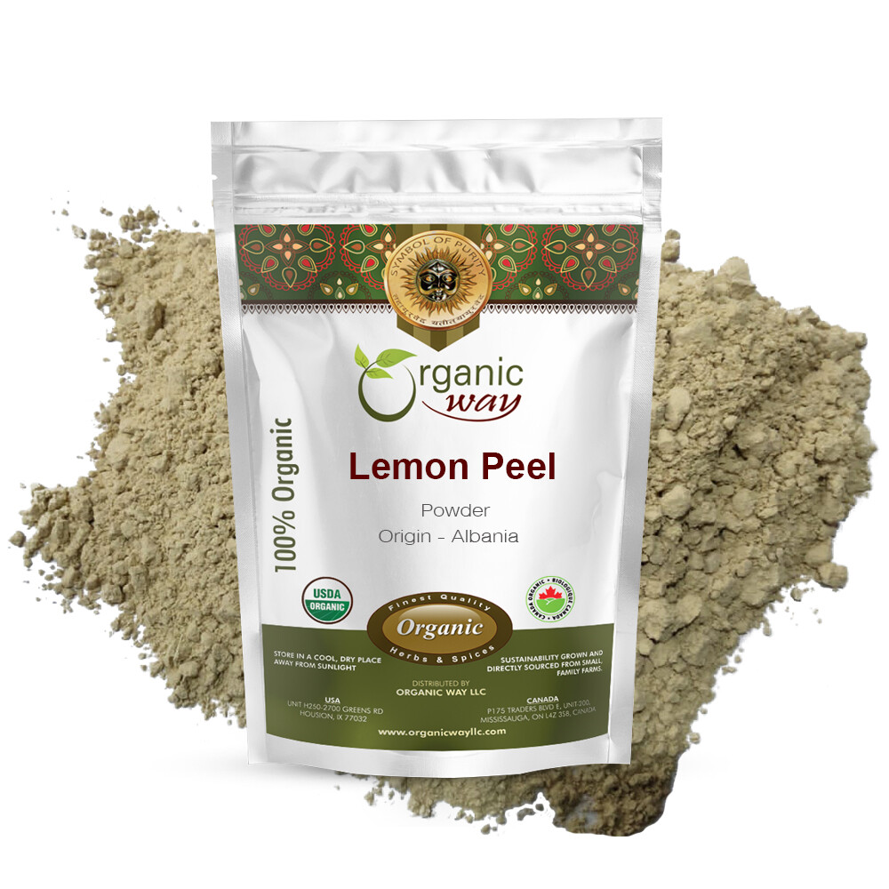 Organic Way Lemon Peel Powder – Organic, Kosher & USDA Certified