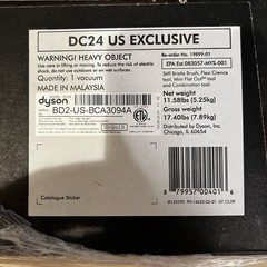 Dyson DC24 Upright Vacuum NEW SEALED In Box Exclusive w/Tools
