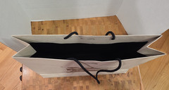 Burberry Empty Shopping Bag Tissue 1856 Tan Silver 16.5 x 11.5 x 4.5 FREE S&H