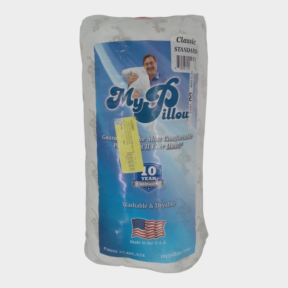MyPillow Classic Standard Bed Pillow Size Medium 1 Pack
