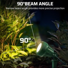DEWENWILS 400 lm Outdoor Spotlight Christmas LED Landscape Flag Floodlight