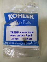 NEW KOHLER # 30044 TREND VALVE STEM WIDE SPREAD (RH)