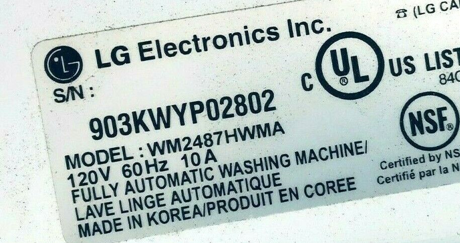 LG Washer Model WM2487HWMA not available