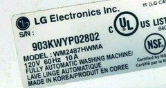 LG Washer Model WM2487HWMA not available