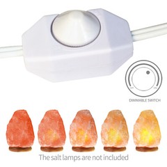 Betus Salt Lamp Cord with Dimmer Control – Power Cord with Dim Switch & Clip