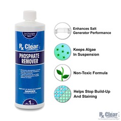 Rx Clear Swimming Pool Phosphate Chemical Remover Preventer – (Choose Quantity)
