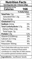Organic Sunflower Seeds-Kernels-Hulled Raw non-GMO Unsalted Keto Vegan