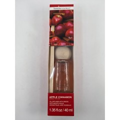 Luminessence Reed Diffuser Lot of 4 Vanilla and Apple Cinnamon 1.35oz Each NEW
